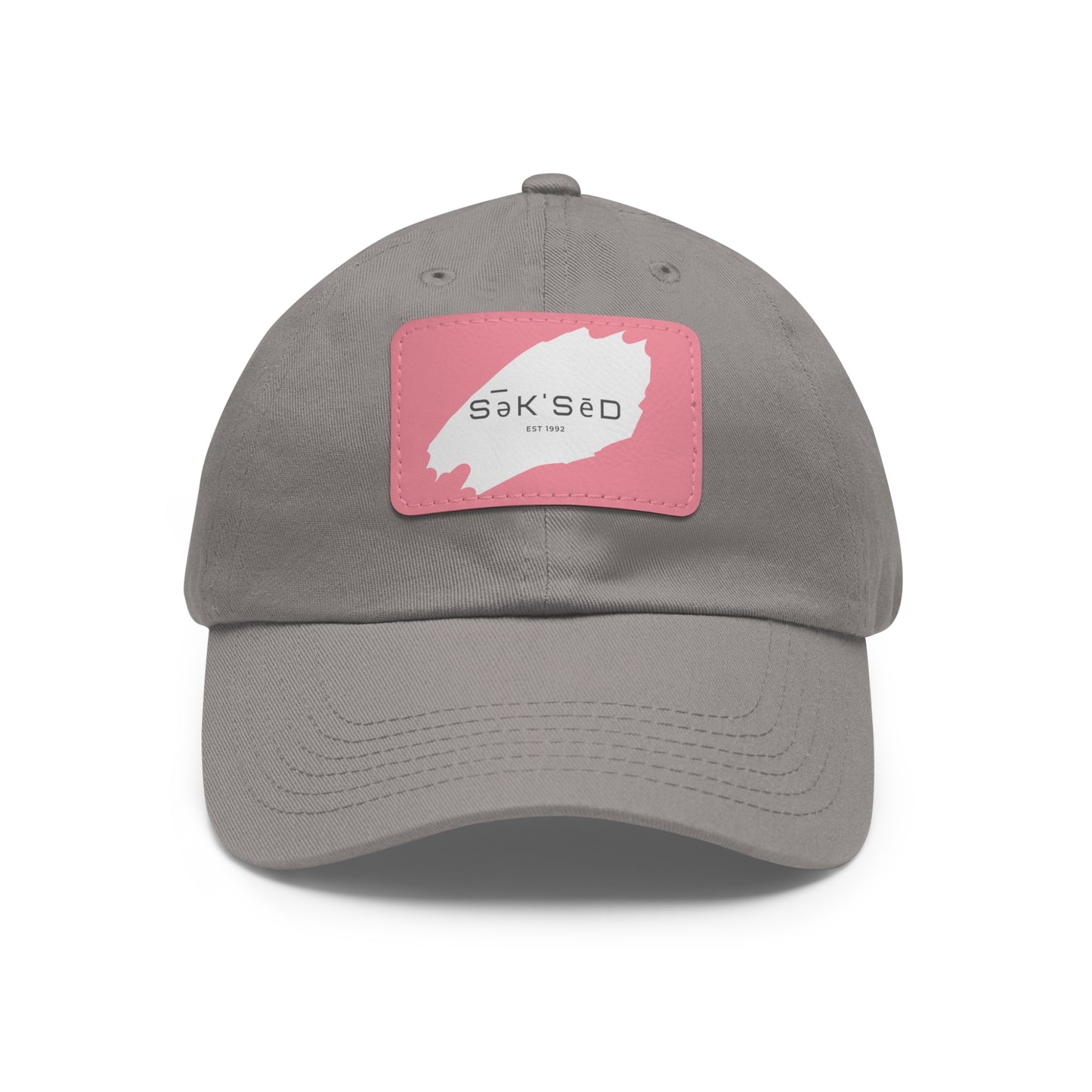 ANYONE CAN SUCCEED Dad Hat with Rectangular Leather Patch