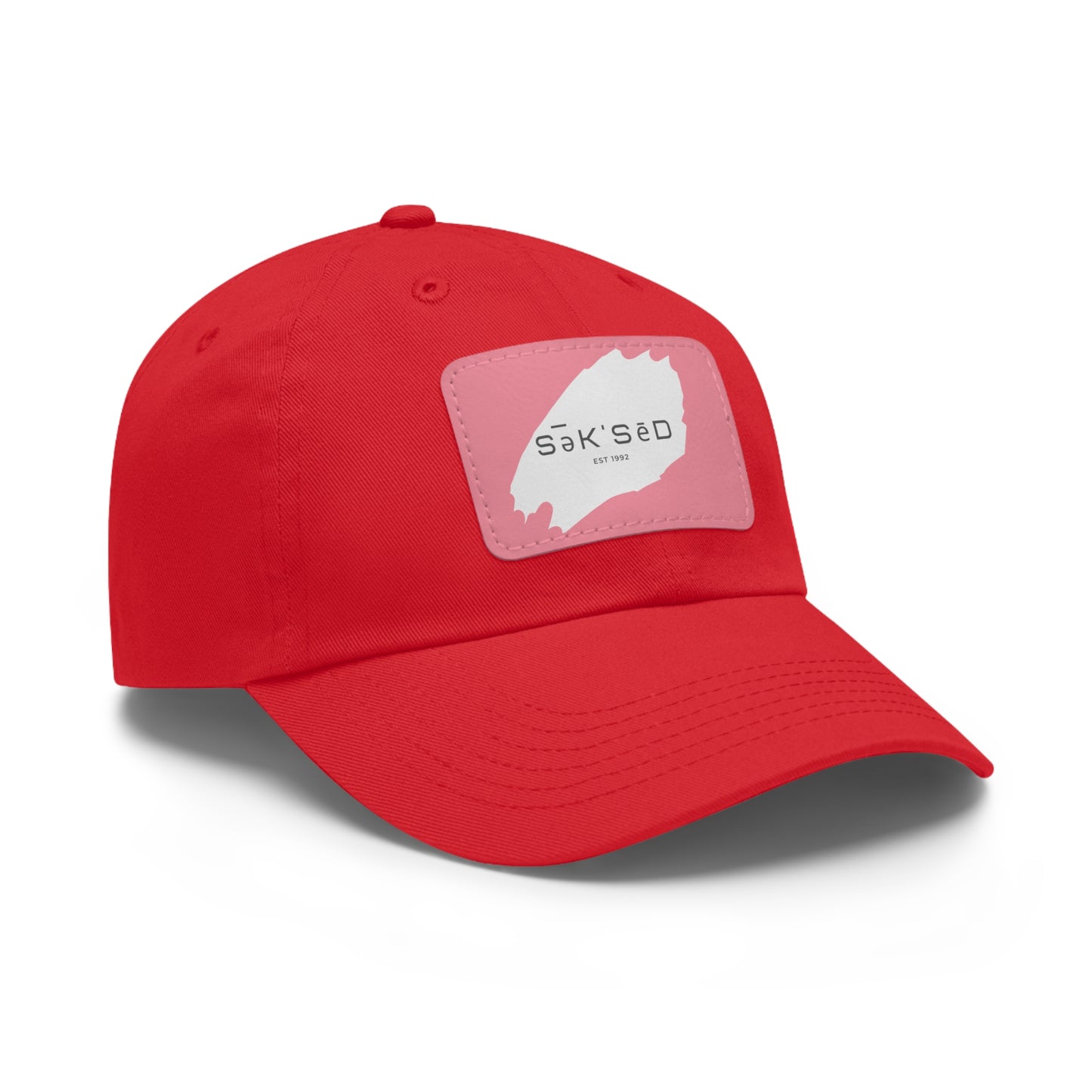 ANYONE CAN SUCCEED Dad Hat with Rectangular Leather Patch