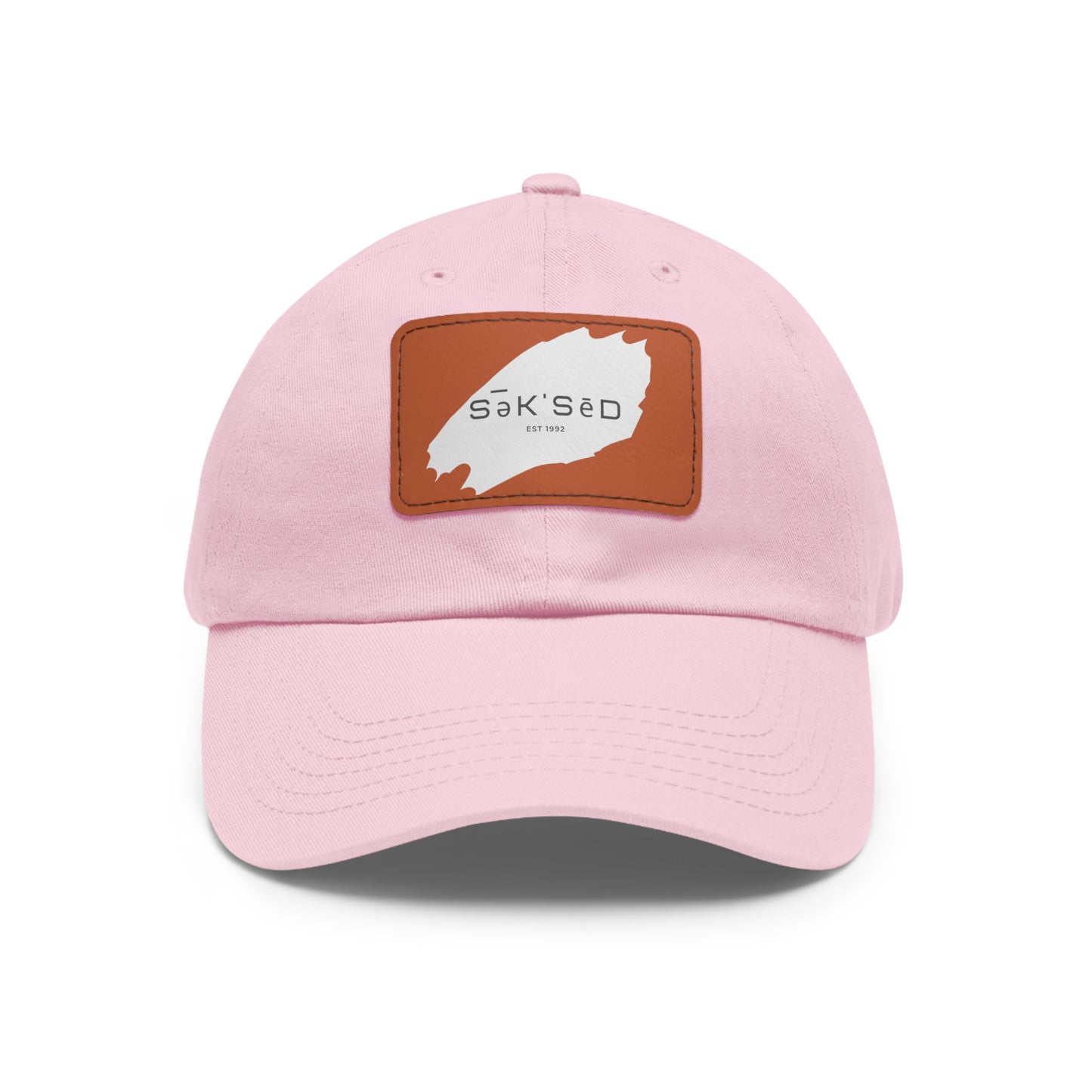 ANYONE CAN SUCCEED Dad Hat with Rectangular Leather Patch