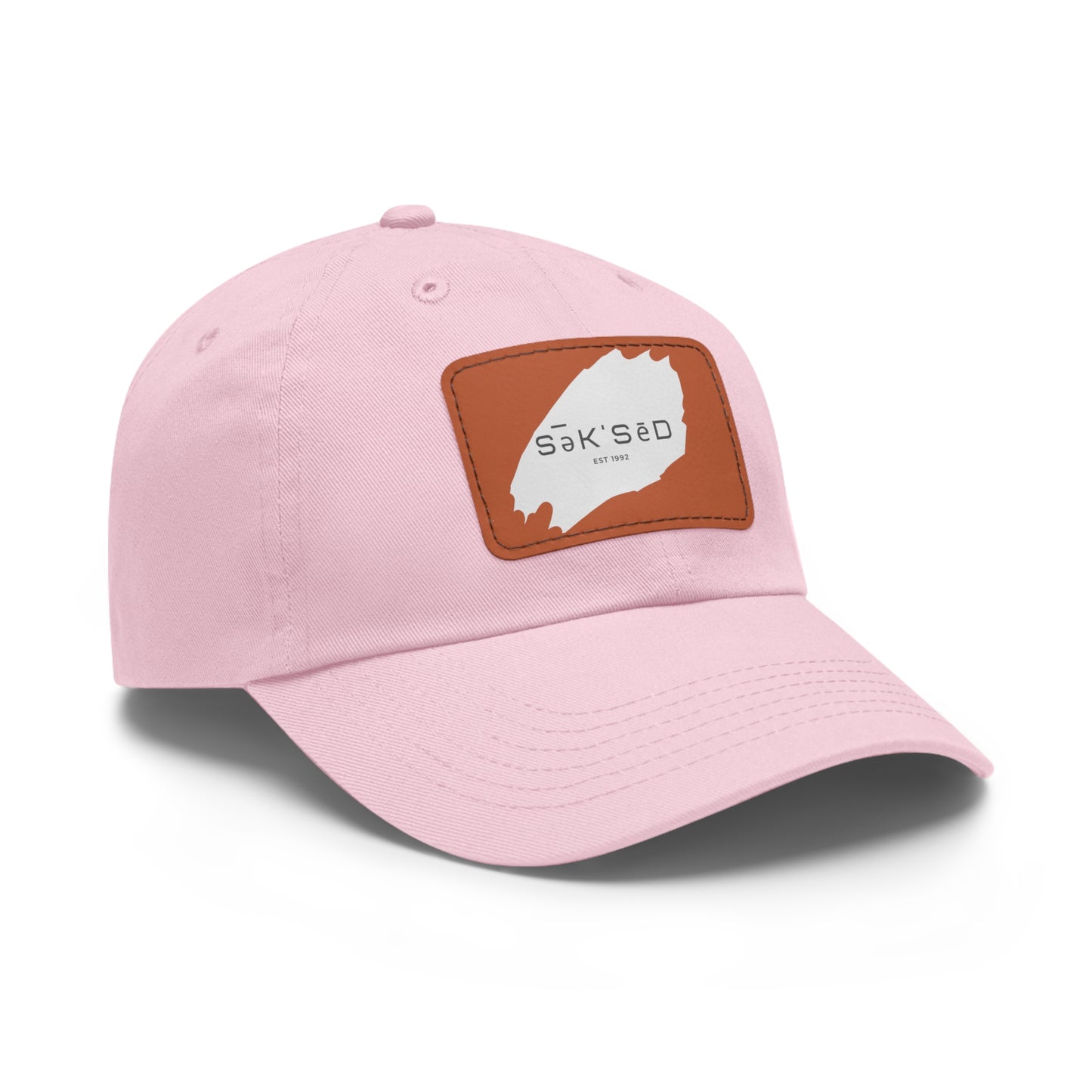 ANYONE CAN SUCCEED Dad Hat with Rectangular Leather Patch