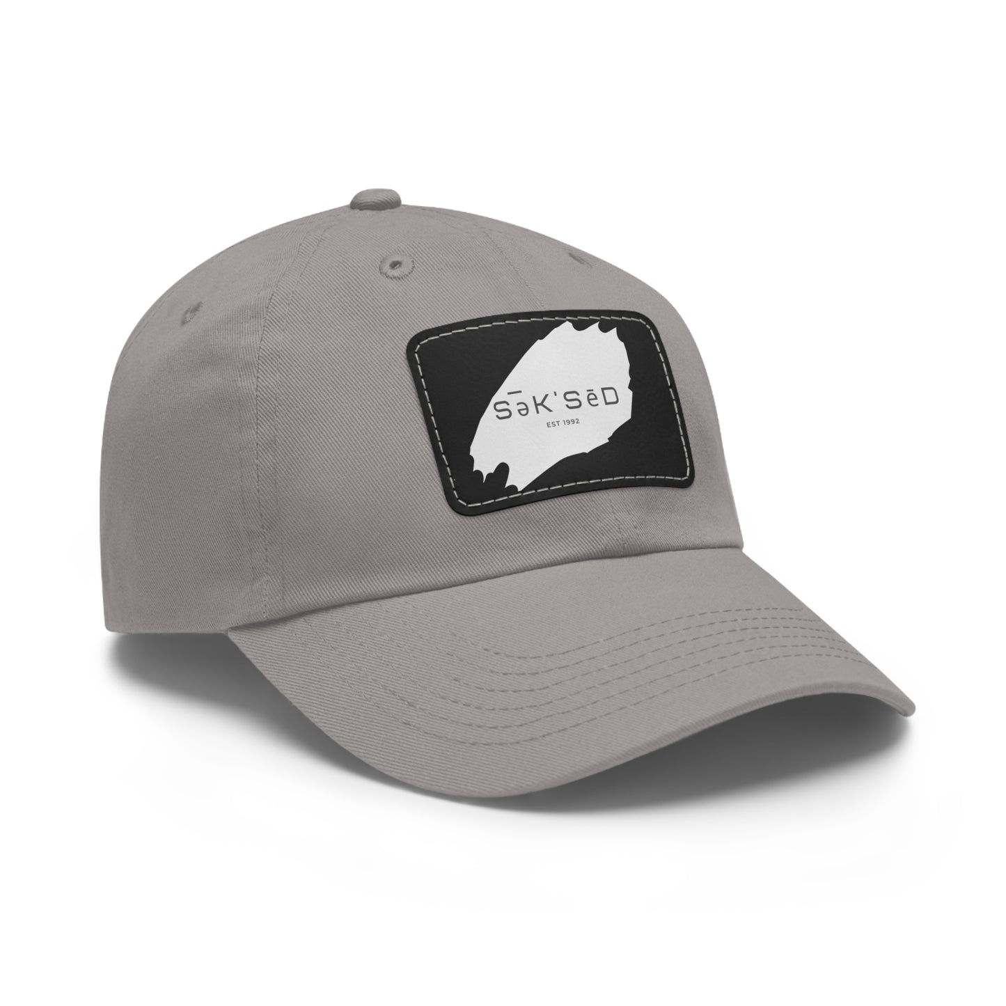 ANYONE CAN SUCCEED Dad Hat with Rectangular Leather Patch