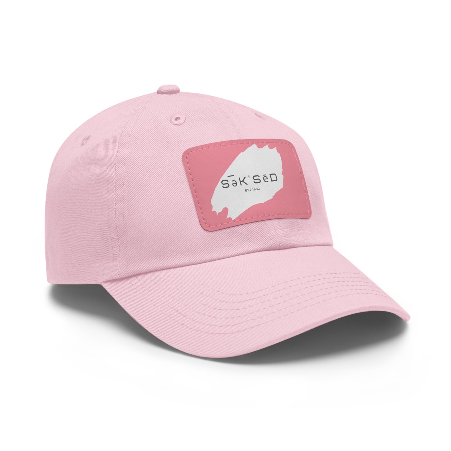 ANYONE CAN SUCCEED Dad Hat with Rectangular Leather Patch