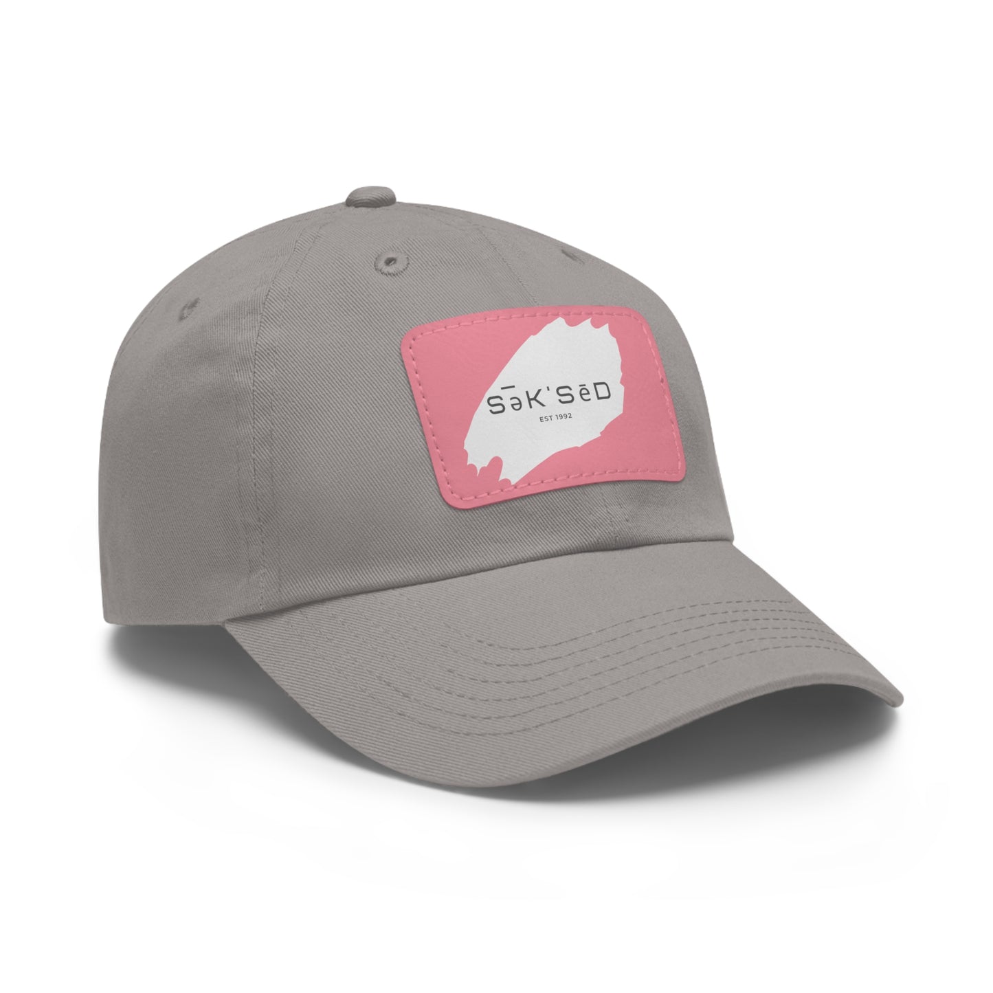 ANYONE CAN SUCCEED Dad Hat with Rectangular Leather Patch