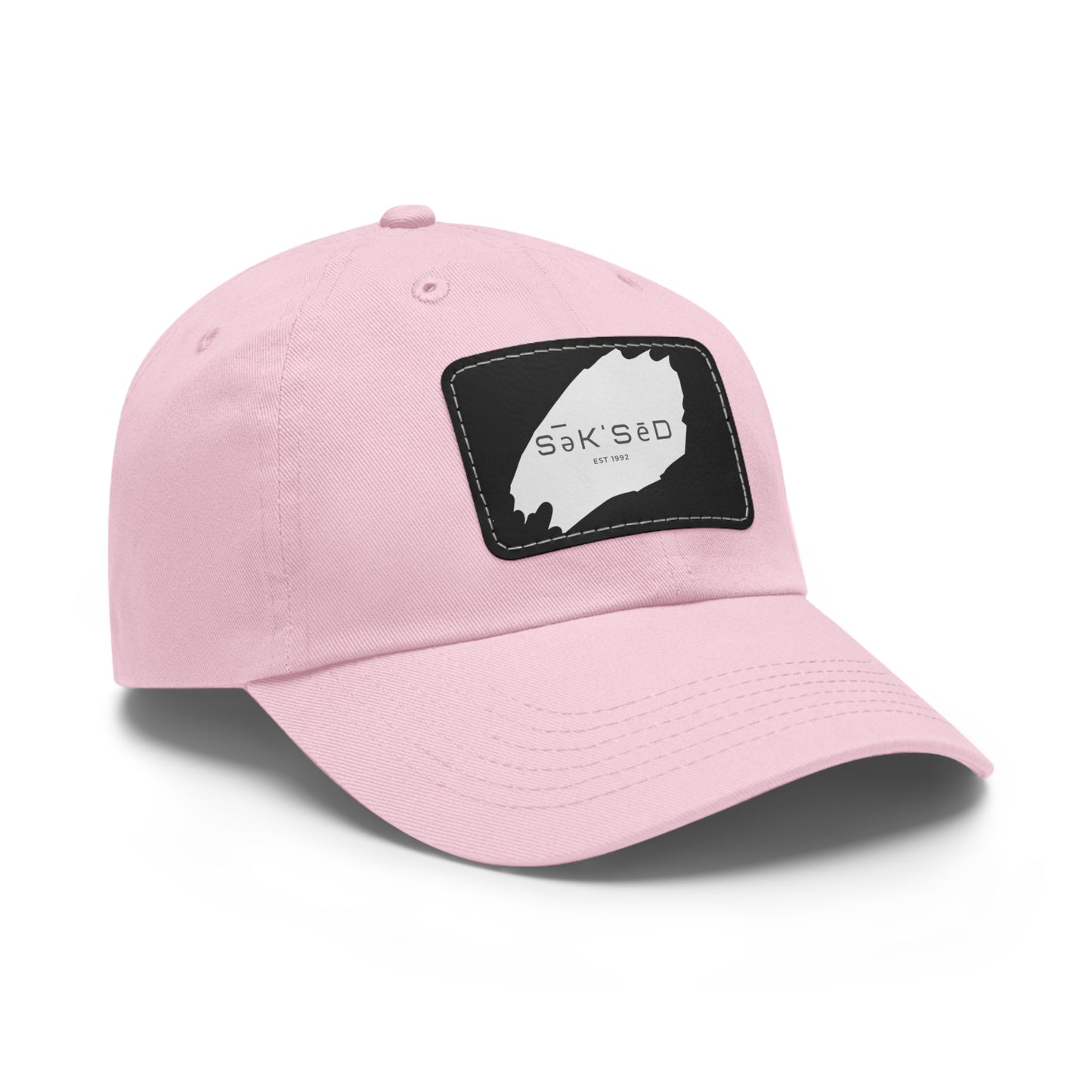 ANYONE CAN SUCCEED Dad Hat with Rectangular Leather Patch