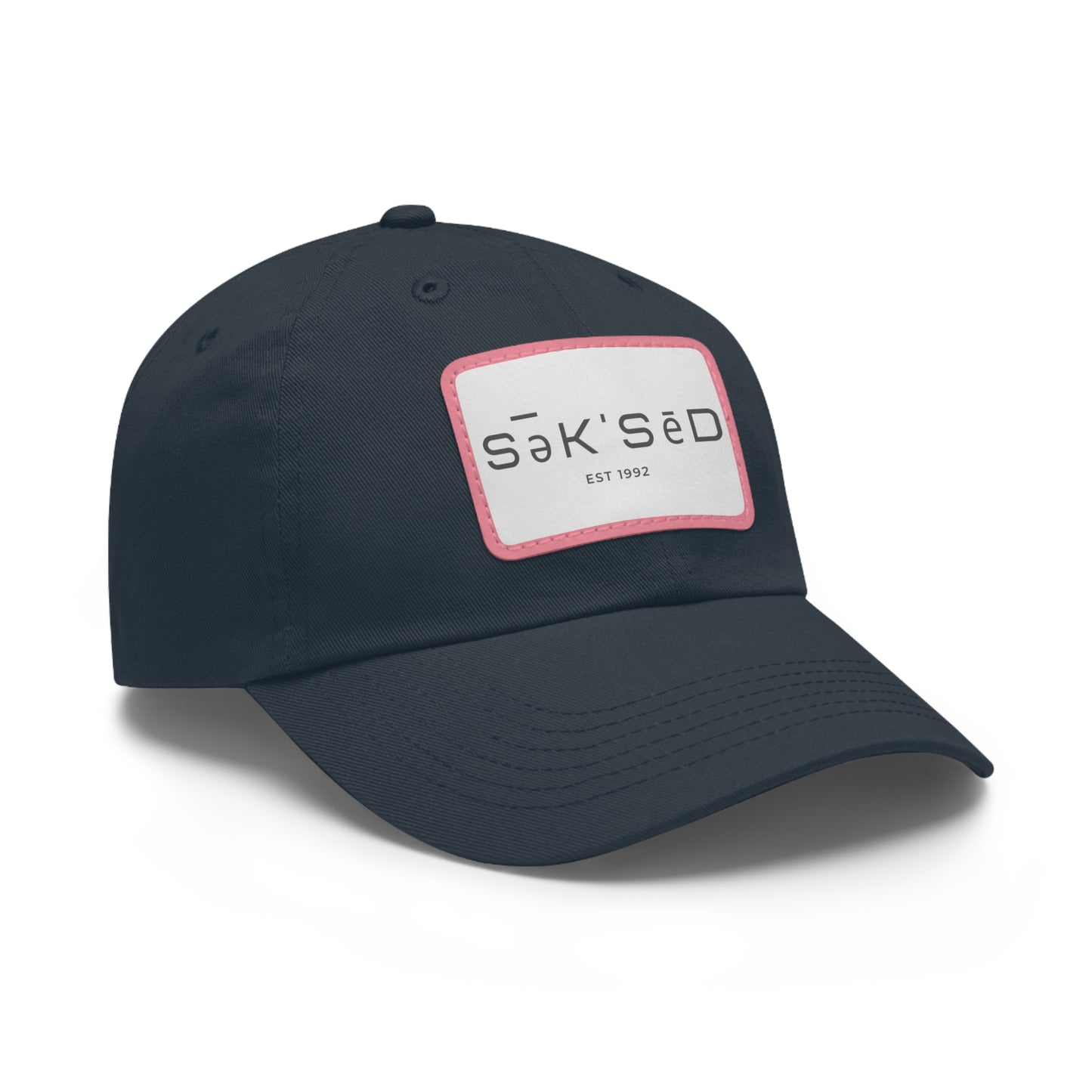 ANYONE CAN SUCCEED Dad Hat with Rectangular Leather Patch