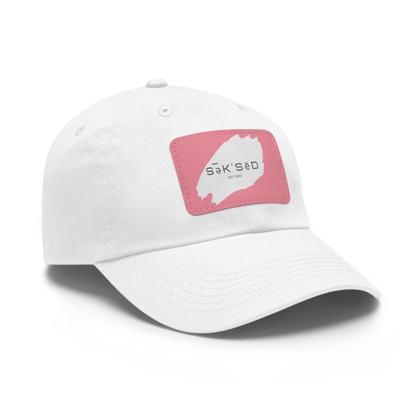 ANYONE CAN SUCCEED Dad Hat with Rectangular Leather Patch