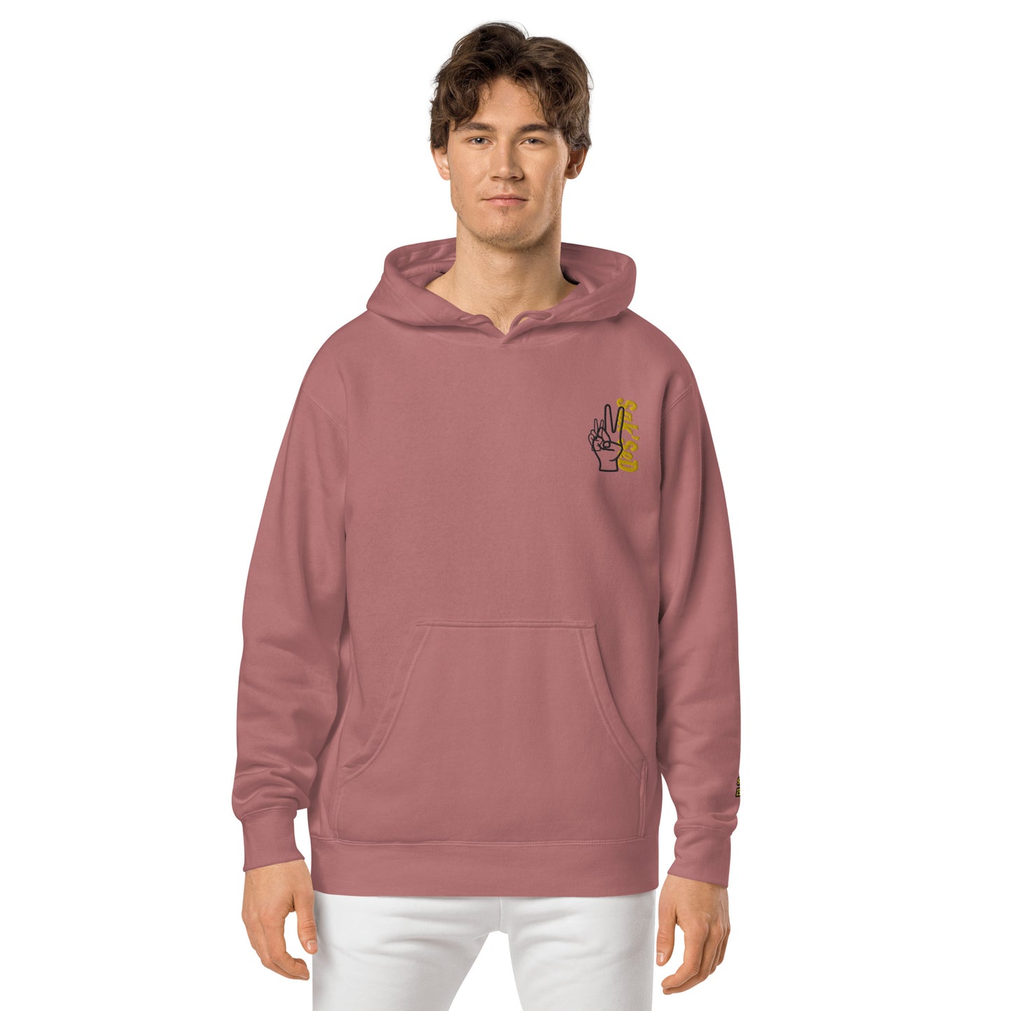 "Elevate Your Style with the Unisex Pigment-Dyed Hoodie by ANYONE CAN SUCCEED QUALITY."