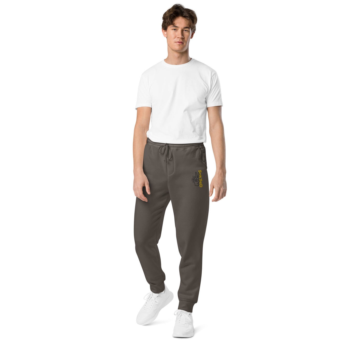 "Introducing the High-Quality Unisex Pigment-Dyed Sweatpants by ANYONE CAN SUCCEED QUALITY."