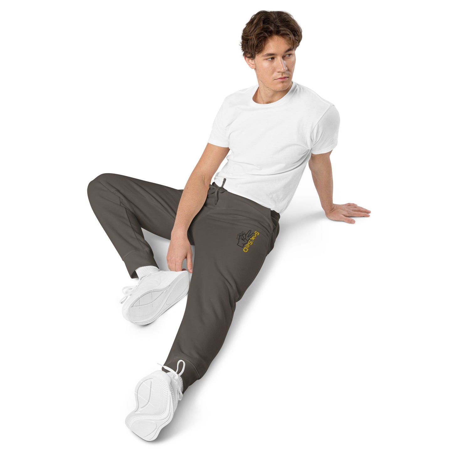 "Introducing the High-Quality Unisex Pigment-Dyed Sweatpants by ANYONE CAN SUCCEED QUALITY."