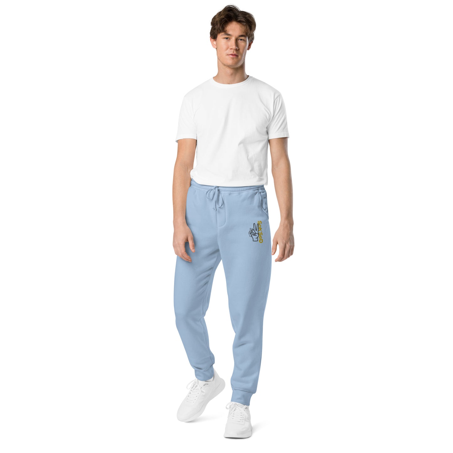 "Introducing the High-Quality Unisex Pigment-Dyed Sweatpants by ANYONE CAN SUCCEED QUALITY."