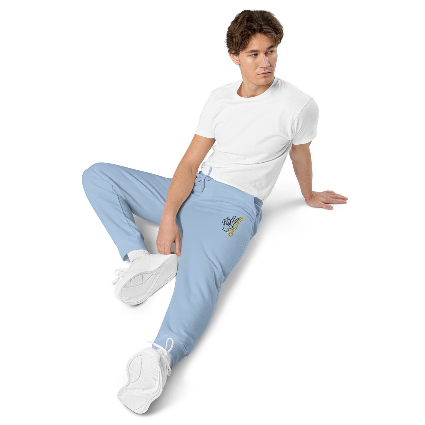 "Introducing the High-Quality Unisex Pigment-Dyed Sweatpants by ANYONE CAN SUCCEED QUALITY."