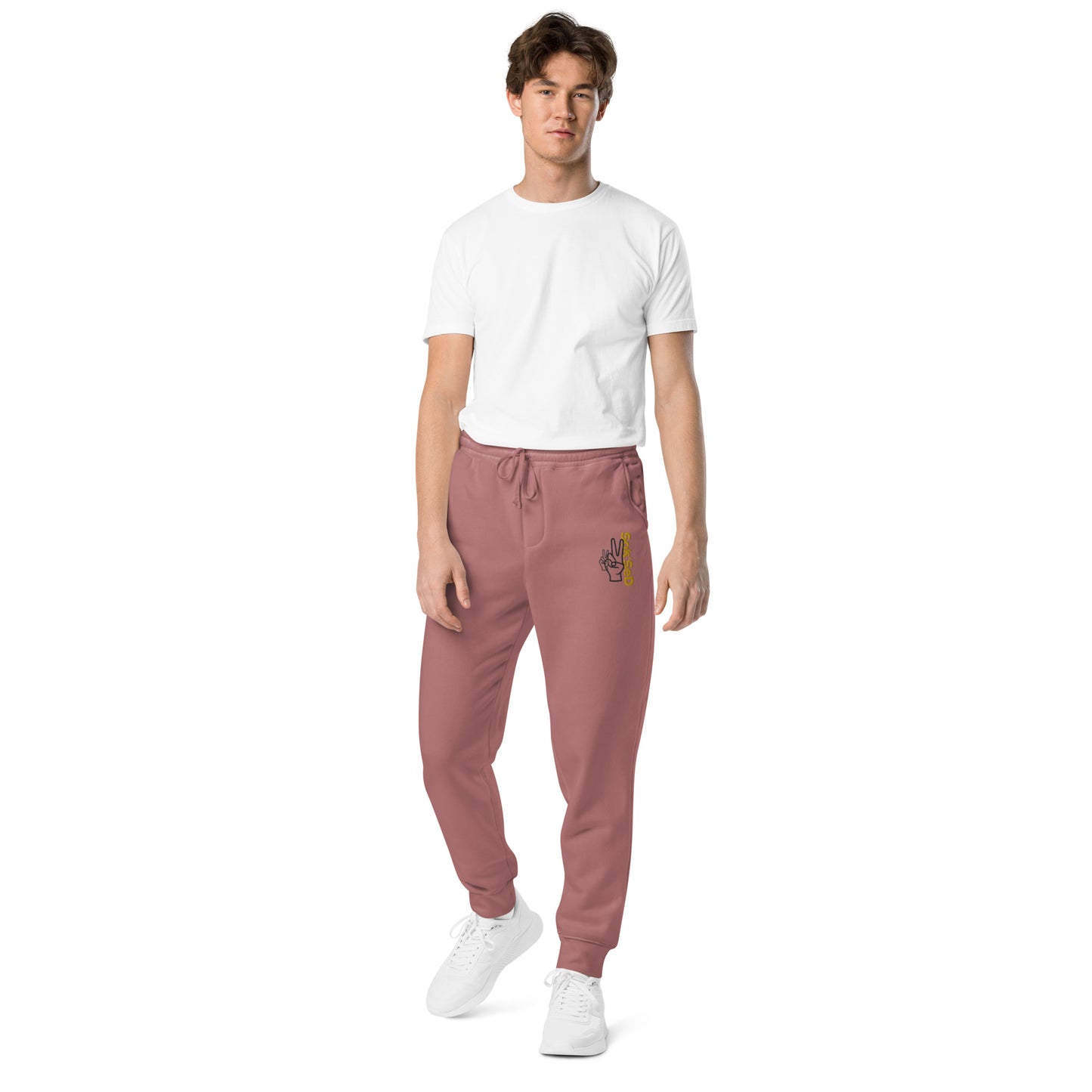 "Introducing the High-Quality Unisex Pigment-Dyed Sweatpants by ANYONE CAN SUCCEED QUALITY."