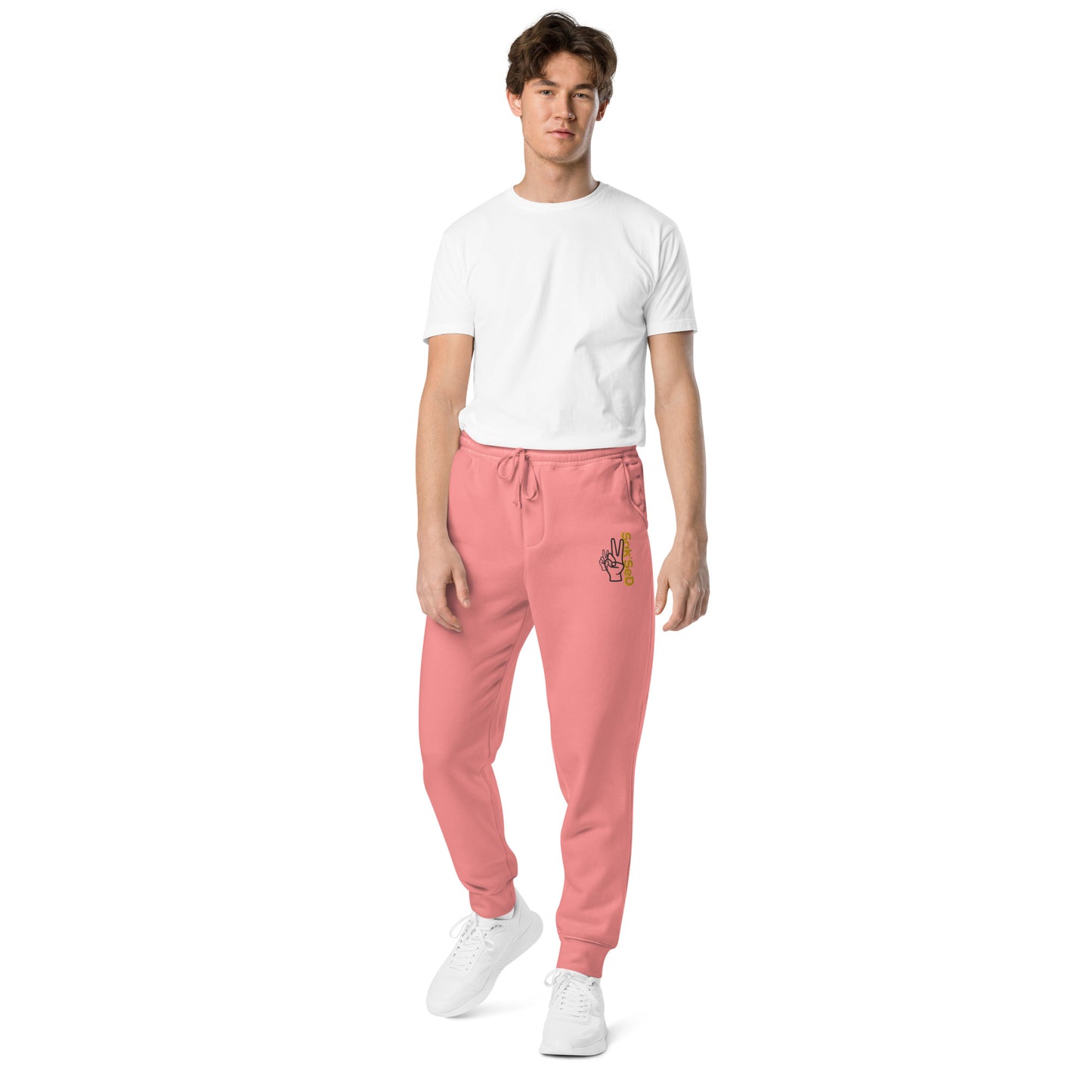 "Introducing the High-Quality Unisex Pigment-Dyed Sweatpants by ANYONE CAN SUCCEED QUALITY."